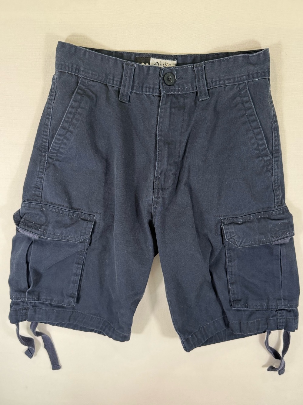 Men's Cargo Shorts with Utility Pockets - Navy
